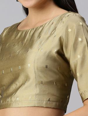 gold printed blouse - 18290415 - Standard Image - 6