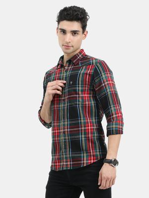red checkered casual shirt - 18291023 - Standard Image - 3