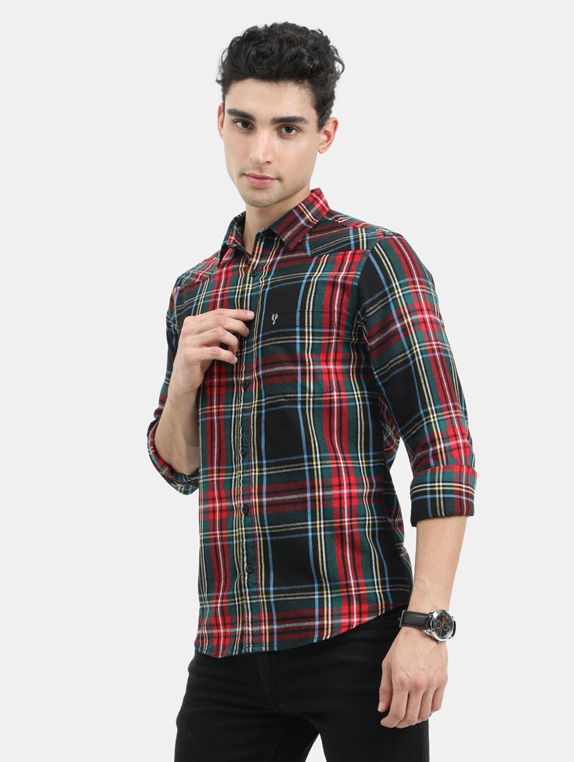 red checkered casual shirt - 18291023 - Zoom Image - 3