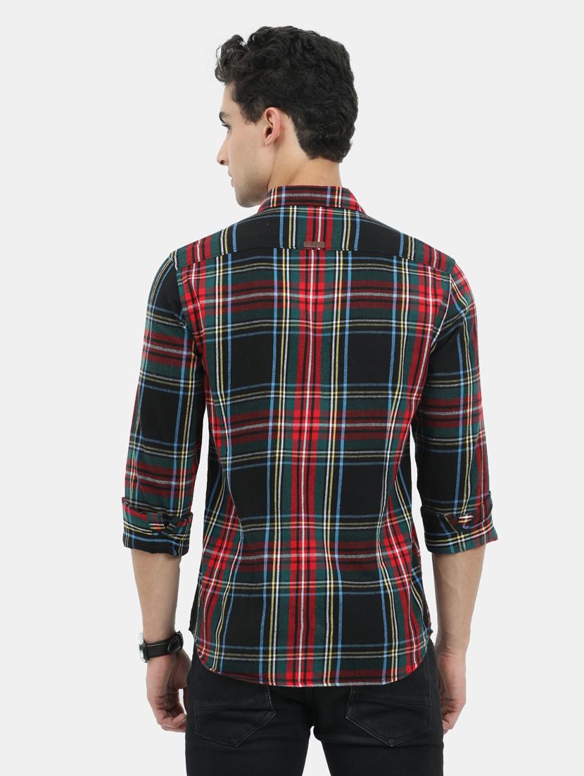 red checkered casual shirt - 18291023 - Zoom Image - 4