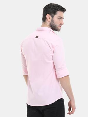 pink solid casual shirt - 18291080 - Standard Image - 4