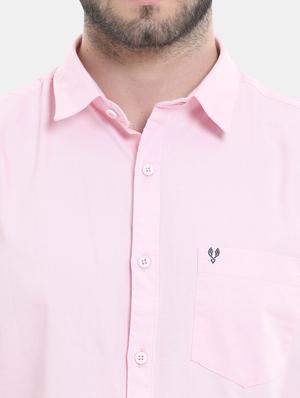 pink solid casual shirt - 18291080 - Standard Image - 8
