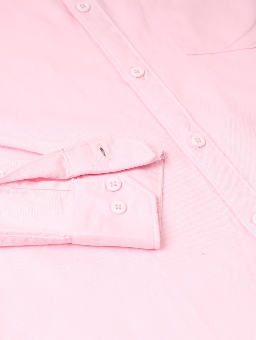 pink solid casual shirt - 18291080 - Zoom Image - 7
