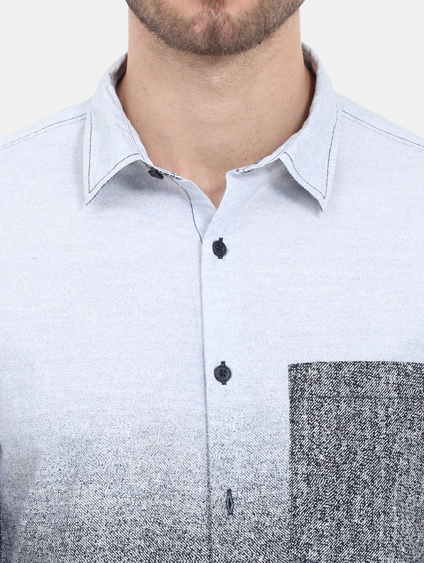 grey printed casual shirt - 18291086 - Zoom Image - 6
