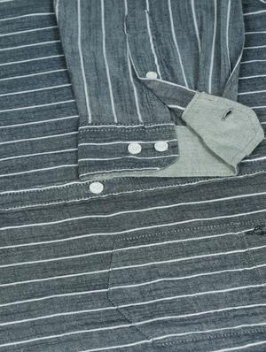 grey striped casual shirt - 18291117 - Standard Image - 5