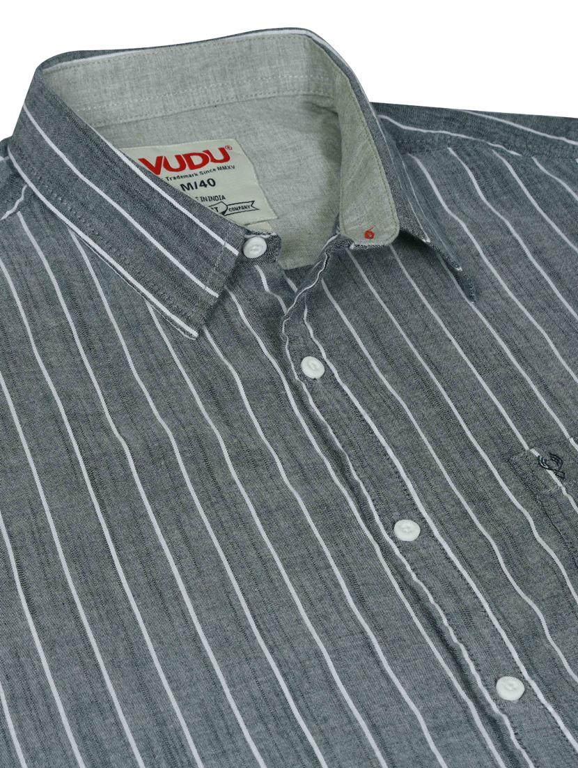 grey striped casual shirt - 18291117 - Zoom Image - 6