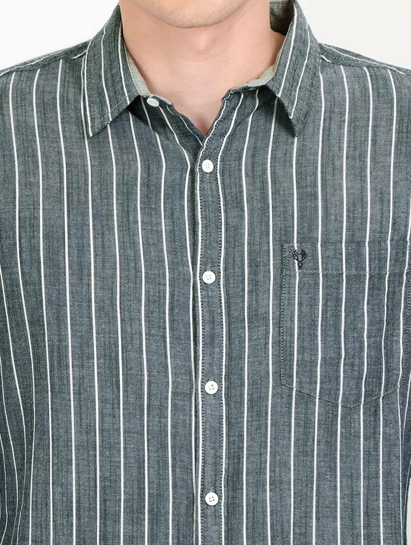 grey striped casual shirt - 18291117 - Zoom Image - 7