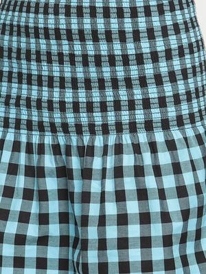 mid rise checkered flared skirt - 18291423 - Standard Image - 5