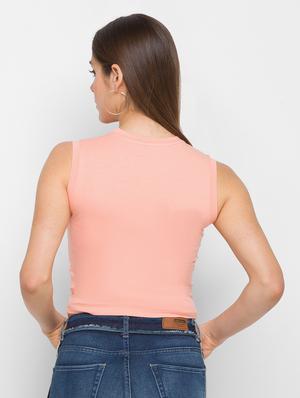 round neck solid tee - 18291559 - Standard Image - 3