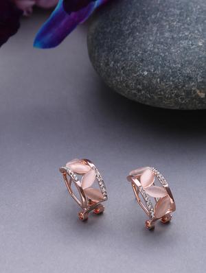 gold metal studs earring - 18291992 - Standard Image - 2