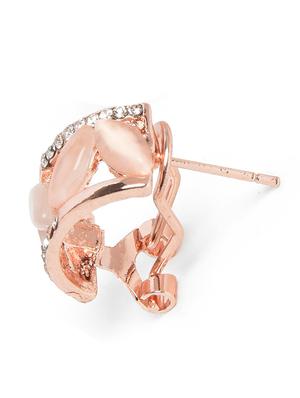 gold metal studs earring - 18291992 - Standard Image - 3