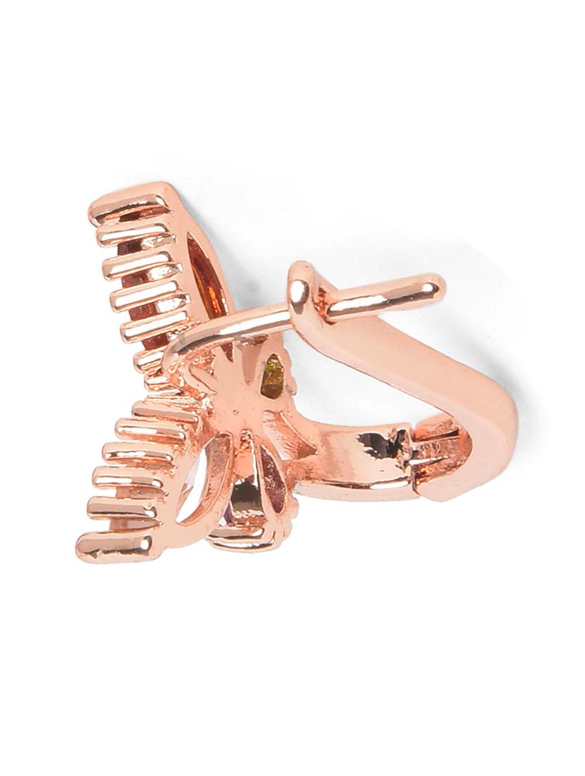 gold metal studs earring - 18291999 - Zoom Image - 3