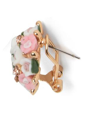 silver metal studs earring - 18292000 - Standard Image - 3