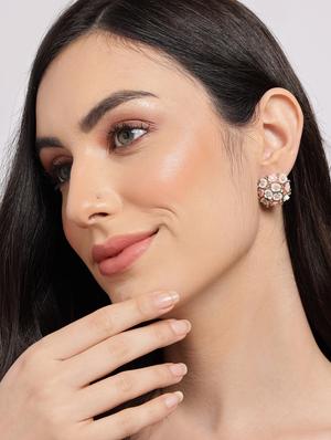 silver metal studs earring - 18292000 - Standard Image - 4