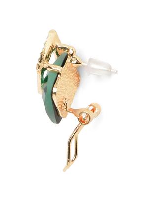 green metal studs earring - 18292004 - Standard Image - 3