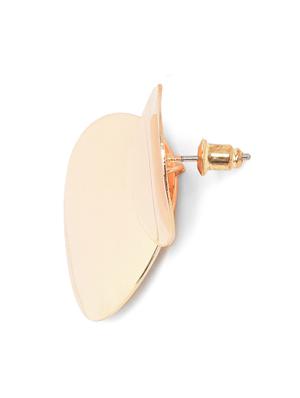 gold metal drop earring - 18292018 - Standard Image - 3