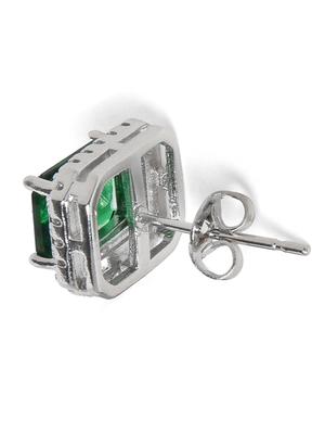 green metal studs earring - 18292019 - Standard Image - 3