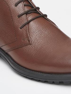 tan leather low ankle boots - 18292230 - Standard Image - 6