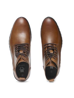 tan leather high ankle boots - 18292234 - Standard Image - 5