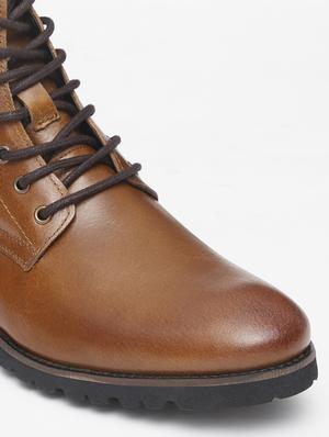 tan leather high ankle boots - 18292234 - Standard Image - 6