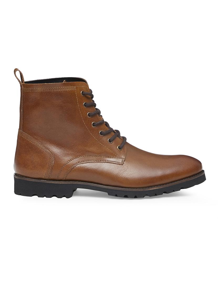tan leather high ankle boots - 18292234 - Zoom Image - 2