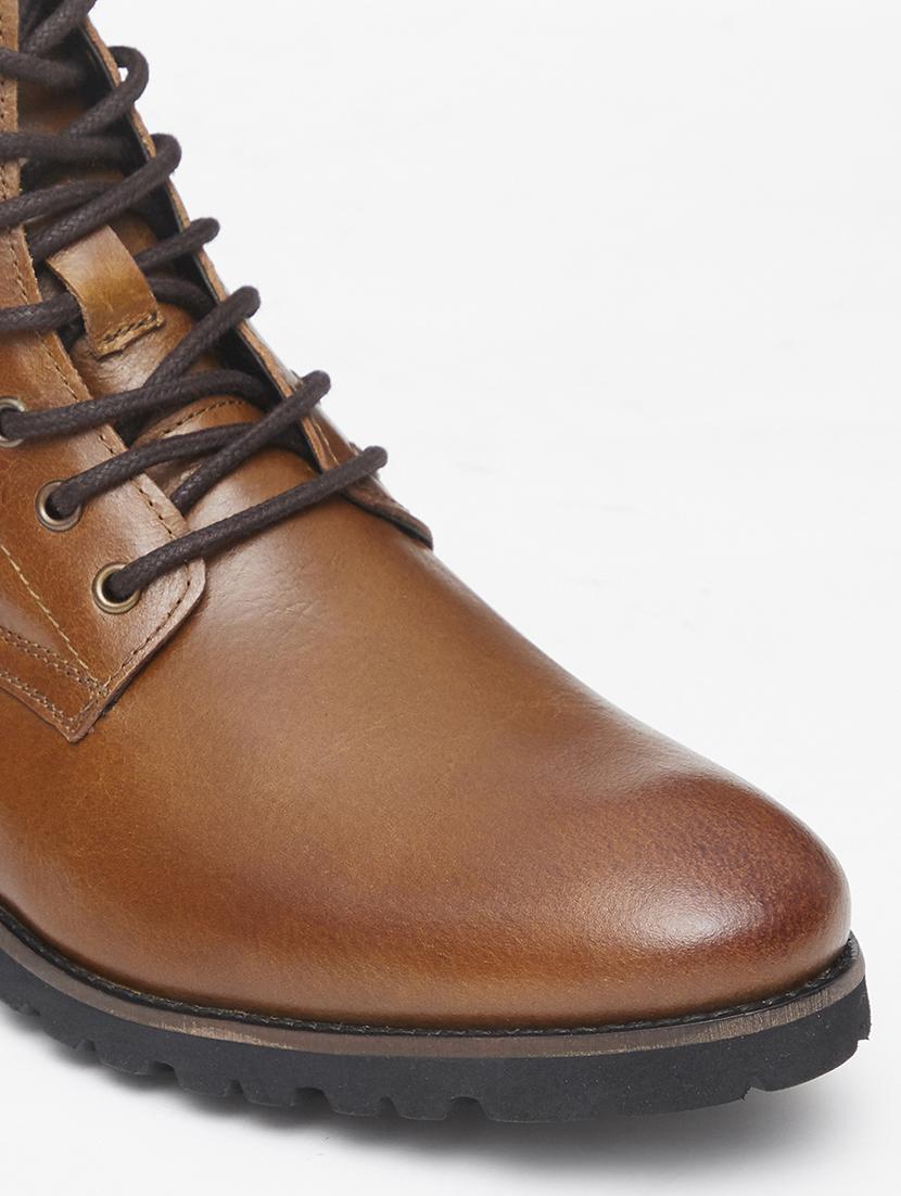 tan leather high ankle boots - 18292234 - Zoom Image - 6