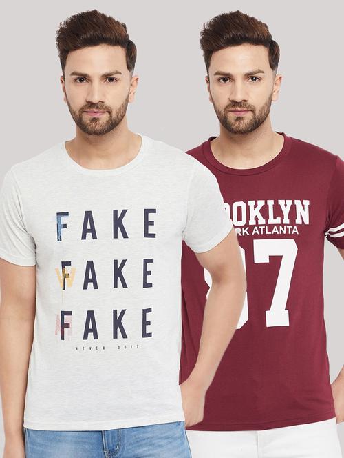 set of 2 multicolored printed polo t-shirt - 18292734 - Standard Image - 1