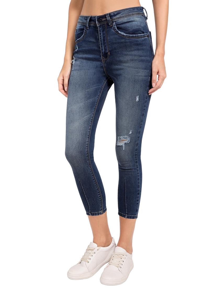 mid rise stone washed jean - 18293797 - Zoom Image - 2