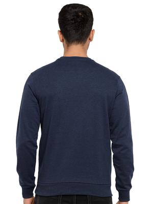navy-blue chest-printed t-shirt - 18294292 - Standard Image - 3