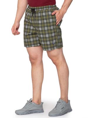 olive-green checkered short - 18294786 - Standard Image - 2
