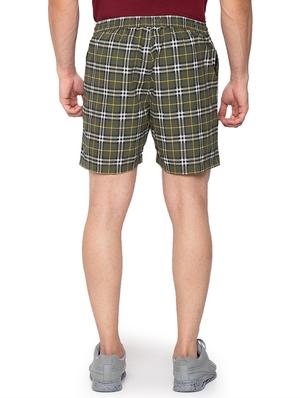 olive-green checkered short - 18294786 - Standard Image - 3