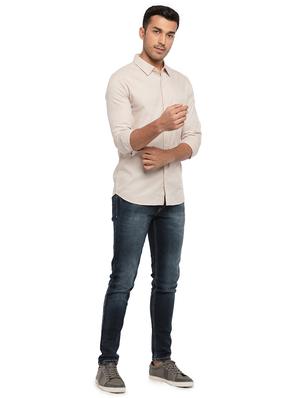 beige self-designed casual shirt - 18294947 - Standard Image - 4