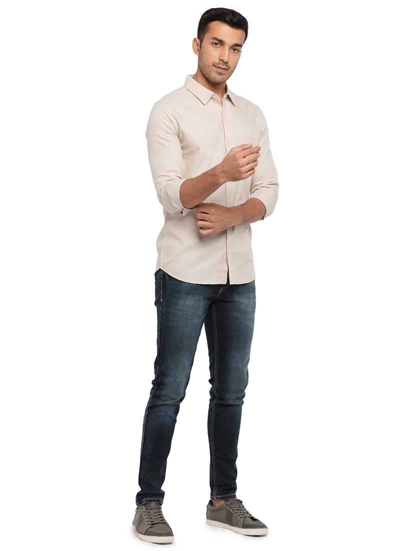 beige self-designed casual shirt - 18294947 - Zoom Image - 4