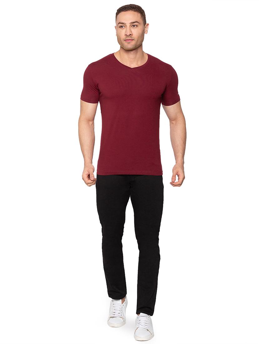 black solid casual trouser - 18294991 - Zoom Image - 4