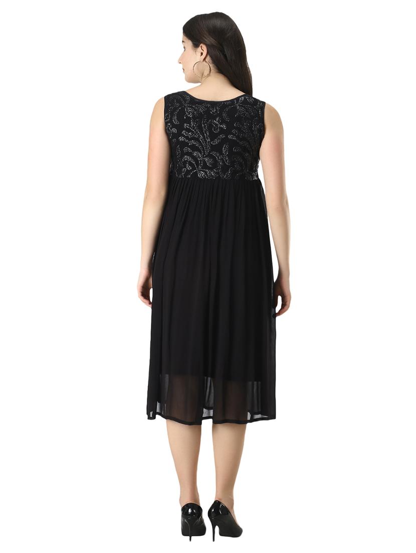 sleeveless embellished fit & flare dress - 18295451 - Zoom Image - 3