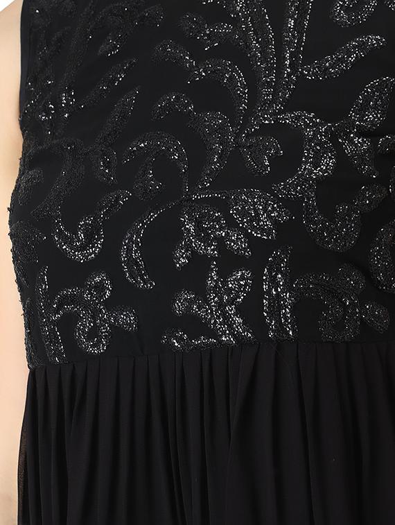sleeveless embellished fit & flare dress - 18295451 - Zoom Image - 4