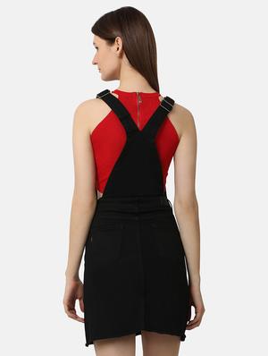 pocket patch solid dungaree dress - 18297277 - Standard Image - 3