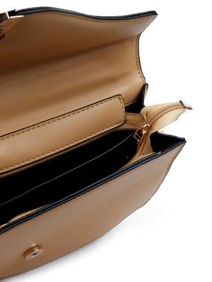 brown solid regular sling bag - 18297656 - Standard Image - 3