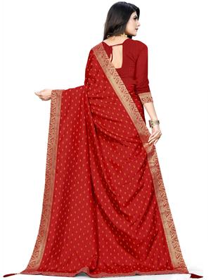 self design woven saree with blouse - 18298591 - Standard Image - 2