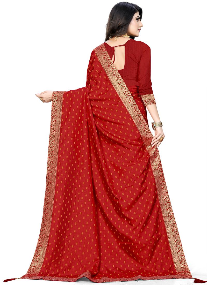 self design woven saree with blouse - 18298591 - Zoom Image - 2