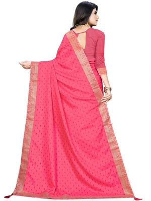 self design woven saree with blouse - 18298593 - Standard Image - 2