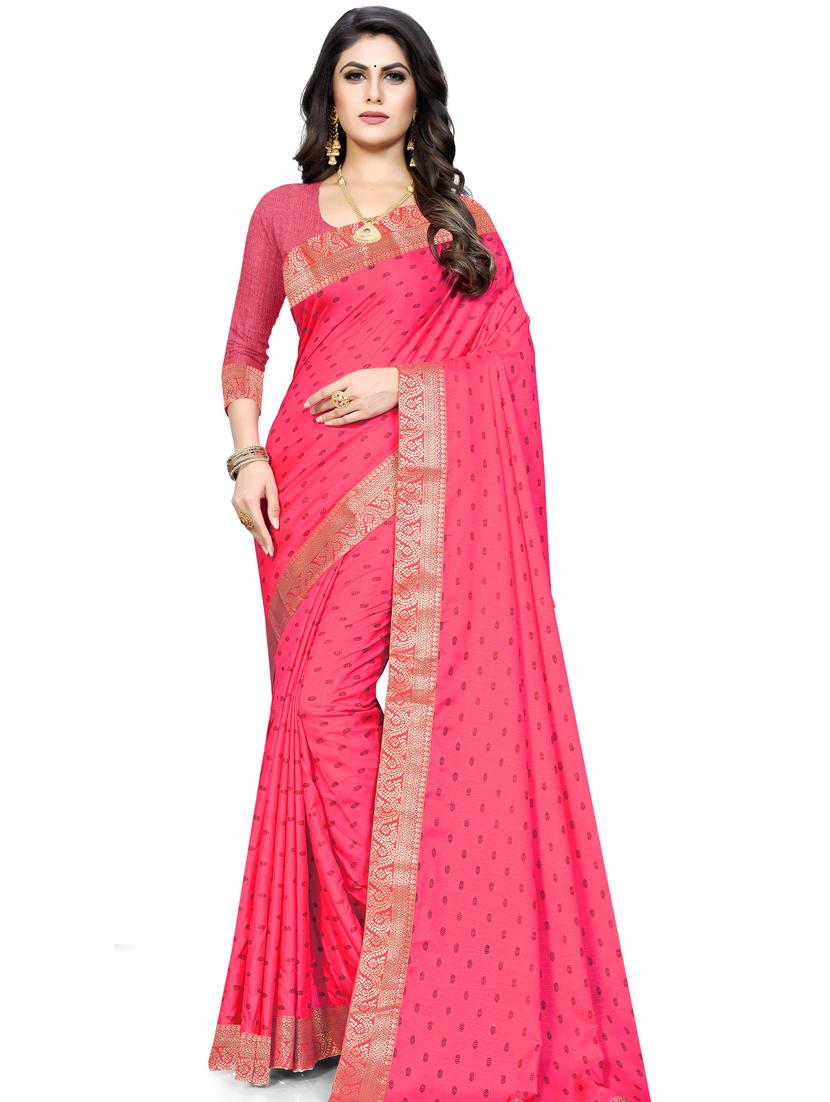 self design woven saree with blouse - 18298593 - Zoom Image - 1