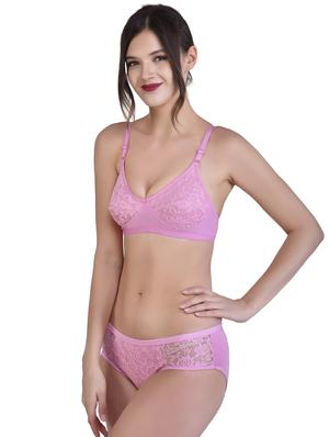 pack of 3 net bras and panty set - 18298770 - Standard Image - 3
