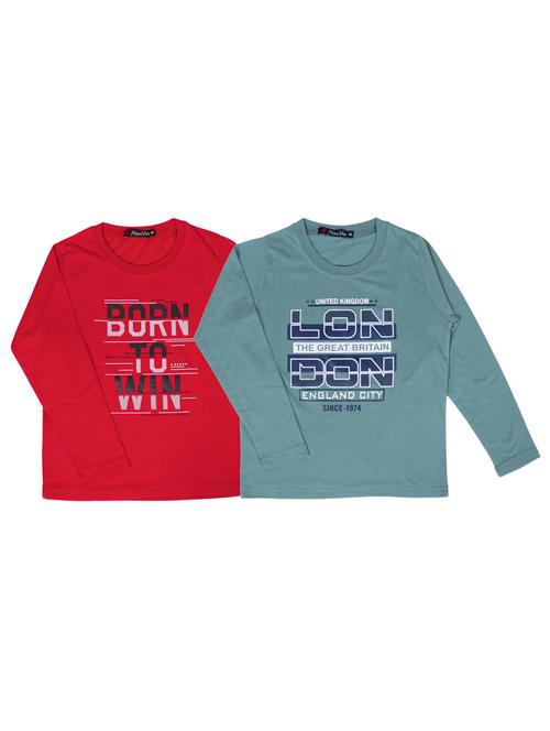 set of 2 pcs printed t-shirt - 18299224 - Standard Image - 1