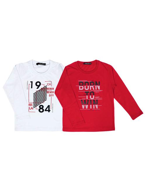 set of 2 pcs printed t-shirt - 18299259 - Standard Image - 1