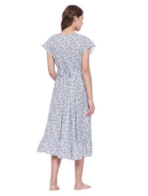 round neck floral maternity wear dress - 18299850 - Standard Image - 4