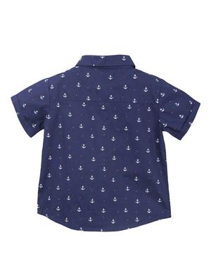blue printed shirt - 18300021 - Standard Image - 2