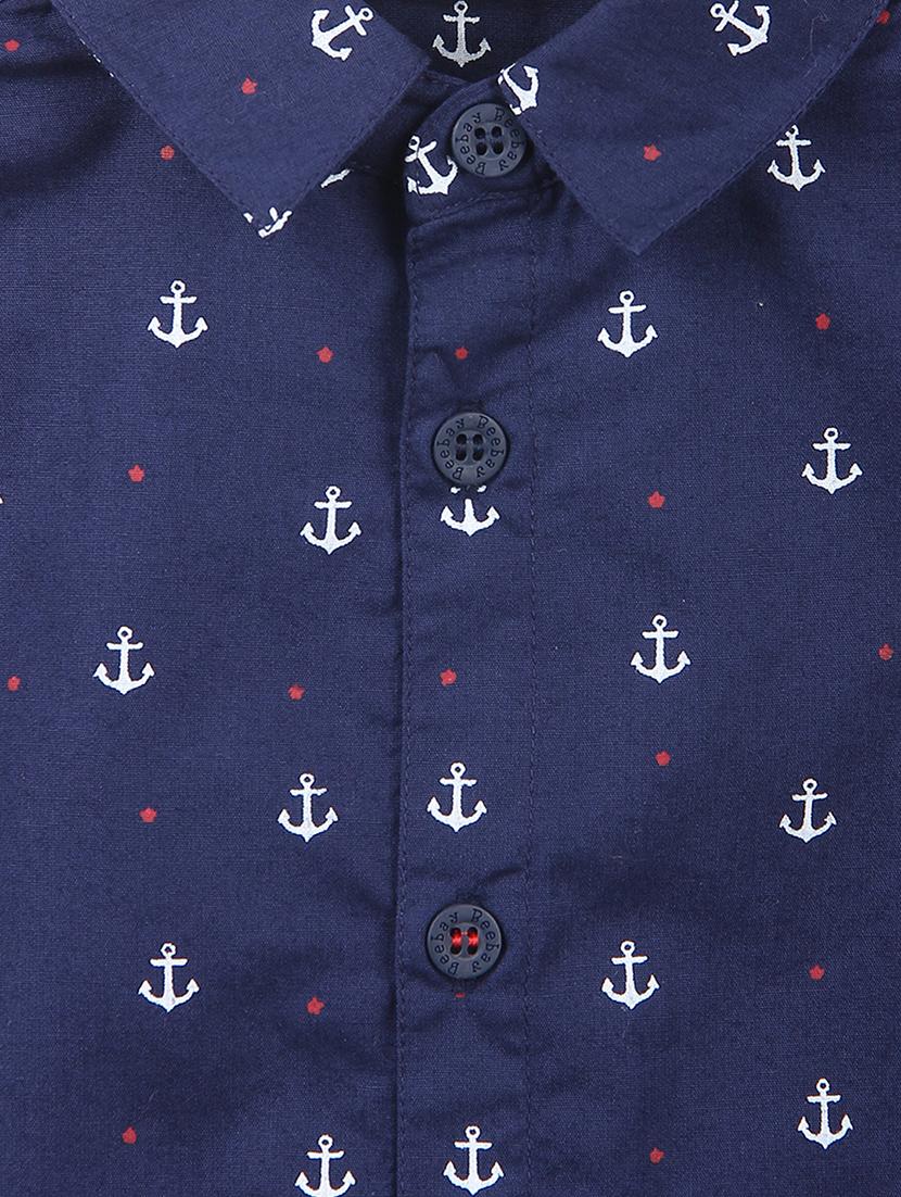 blue printed shirt - 18300021 - Zoom Image - 3
