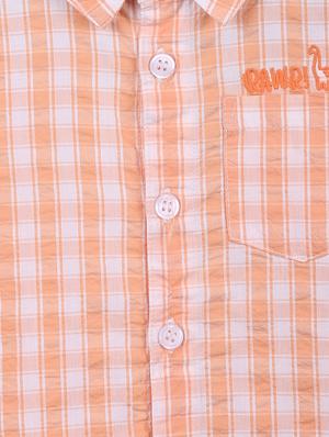 orange printed shirt - 18300022 - Standard Image - 3