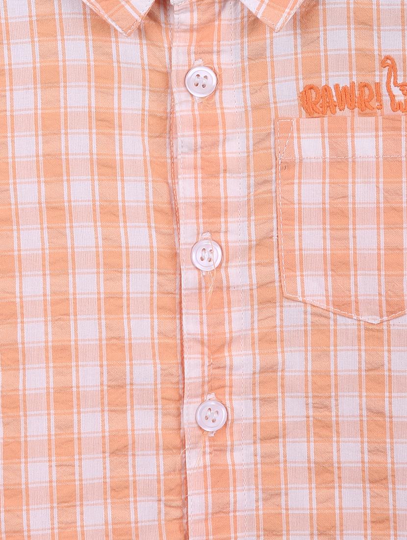 orange printed shirt - 18300022 - Zoom Image - 3